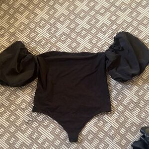Express Black Body Contour Bodysuit